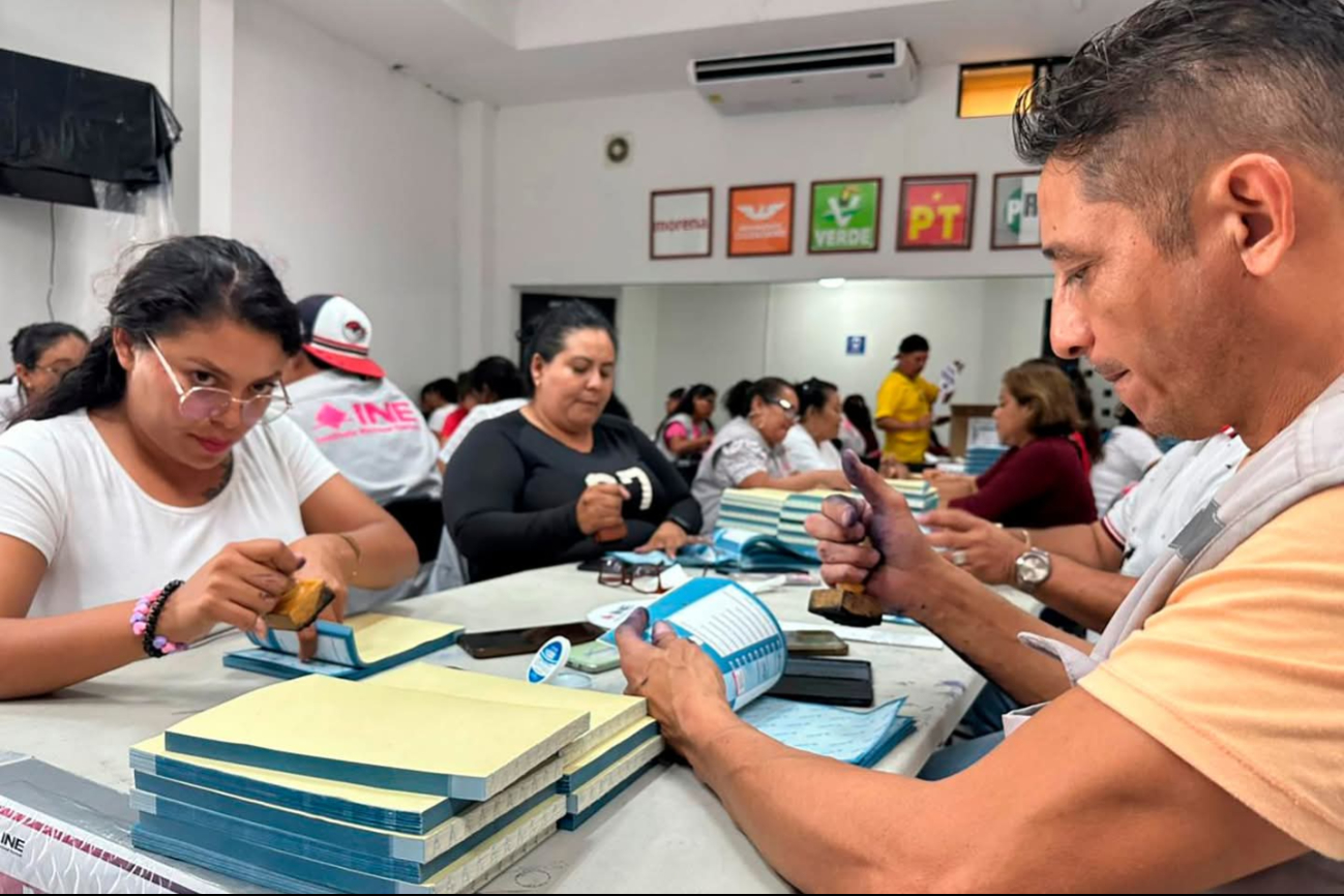 Sellan más de 2 millones de boletas en Ciudad del Carmen para histórica elección judicial      