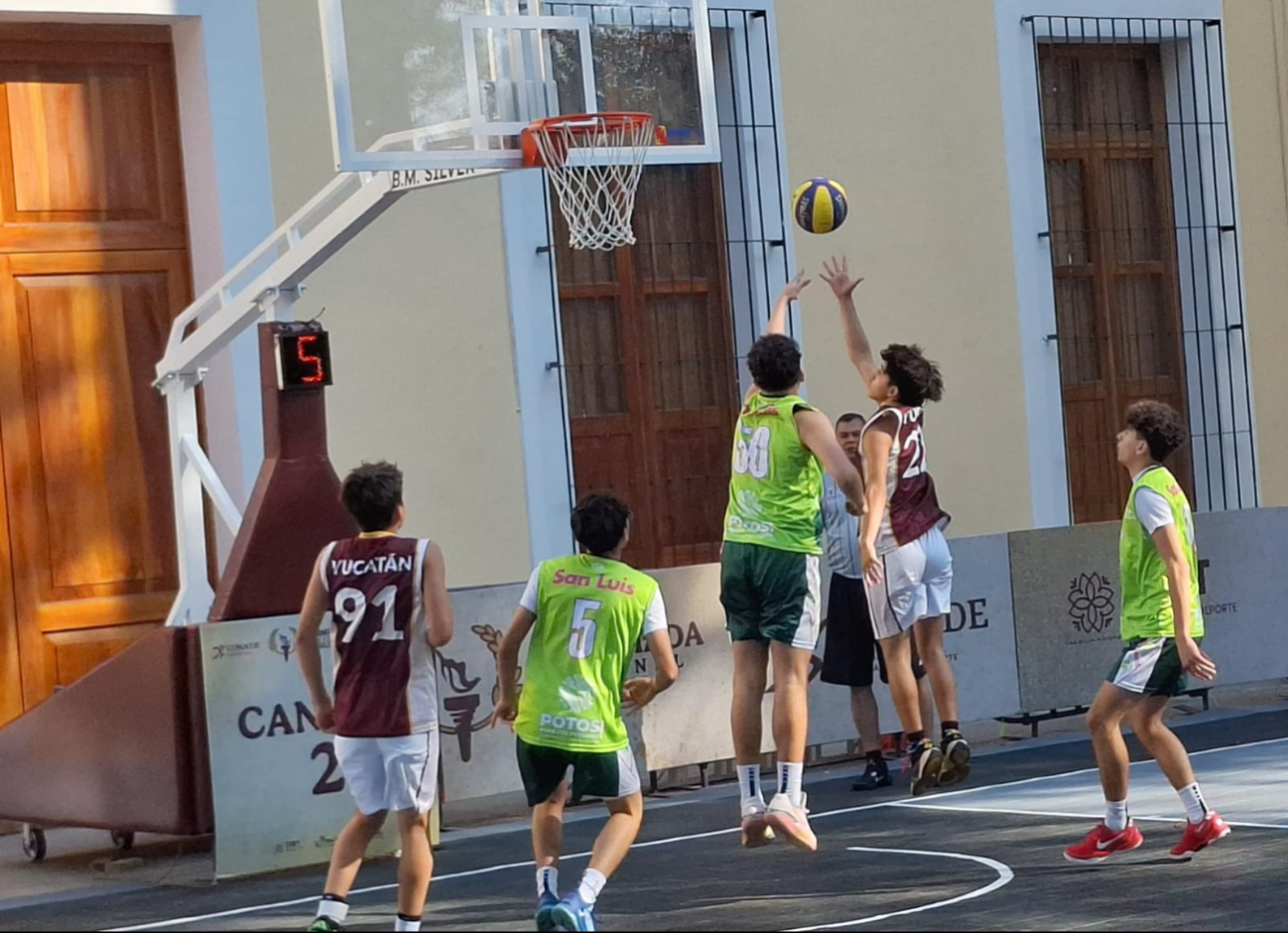 Representativo yucateco de basquetbol 3x3 queda eliminado de la Olimpiada Nacional 2025
