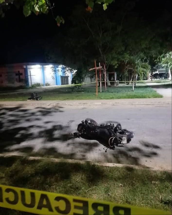 Joven motociclista pierde la vida, tras derrapar sobre el asfalto en calles de Chetumal