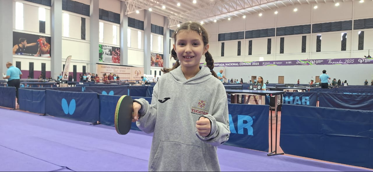 Olimpiada Nacional 2025: Ella es Lucía González, la joven promesa yucateca  del tenis de mesa 