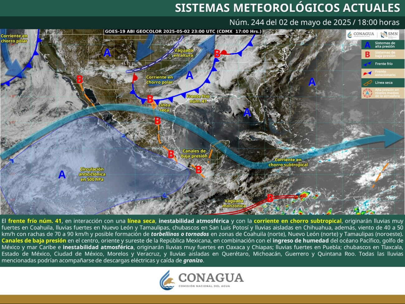 ¿Impactará a Campeche el Frente Frío 41? El pronóstico del tiempo para este fin de semana