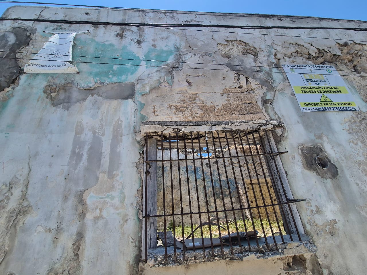  Casas antiguas en riesgo de colapso en Champotón; denuncian apatía de autoridades