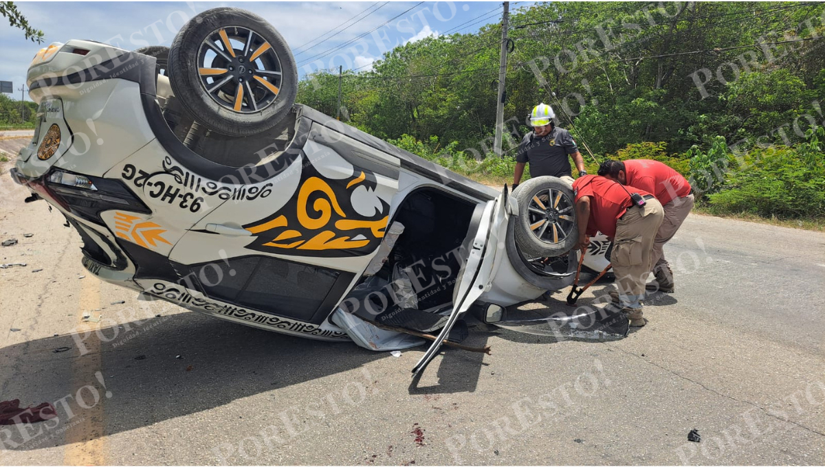 Al terminar en medio de los carriles, se generó tráfico Al terminar en medio de los carriles, se generó tráfico