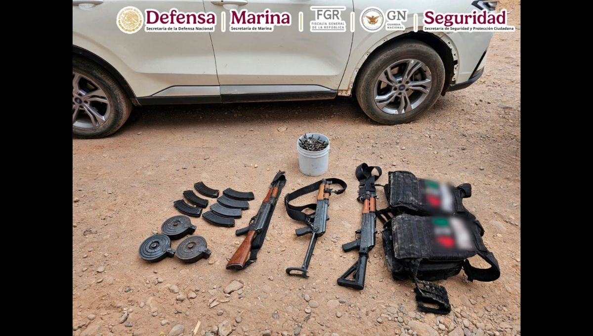 Harfuch confirma detención de cuatro presuntos sicarios en Culiacán; aseguran armas y equipo táctico