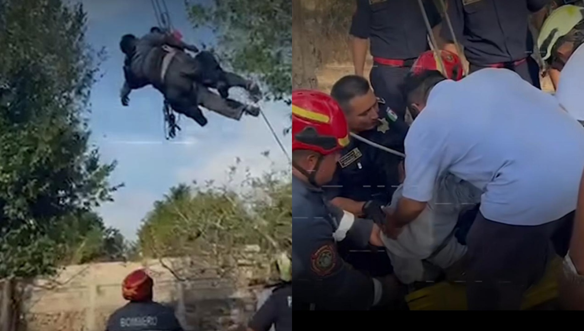   SSP rescata a trabajador de telecomunicaciones  quien se habría desmayado en una torre de Kanasín   