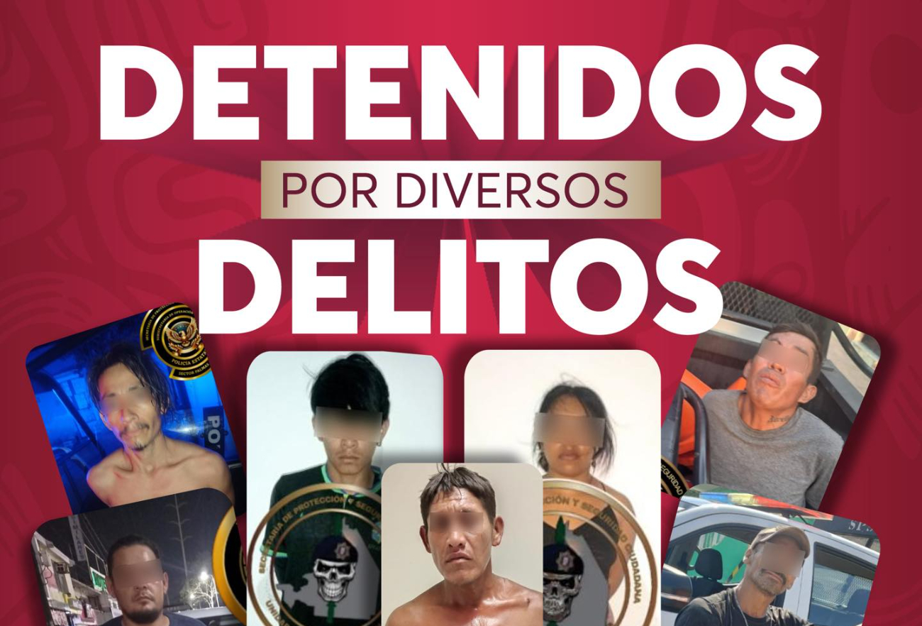 Caen 12 presuntos criminales en Campeche en 24 horas; uno acusado de homicidio