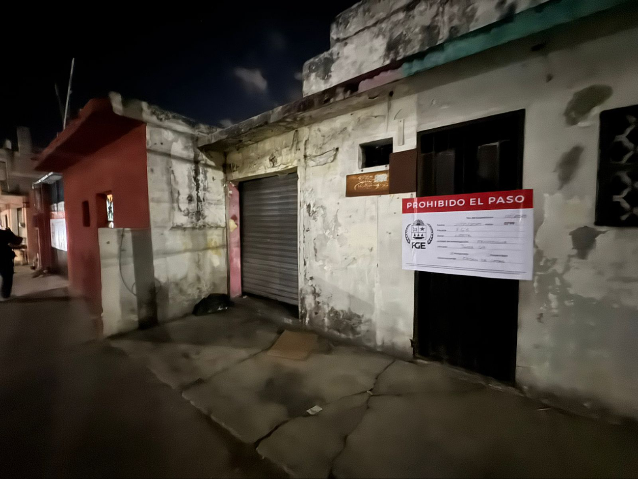 En el domicilio se colocó un sello de seguridad para prohibir el paso al sitio