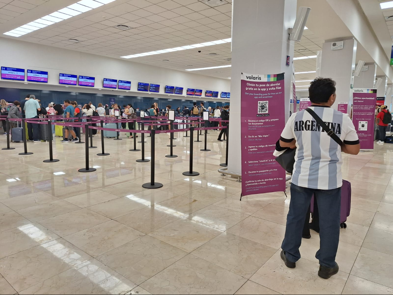 La baja en la ocupación de vuelos se registró este jueves