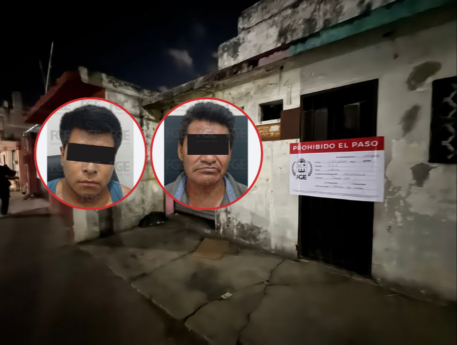 Los detenidos fueron Julio “N” y Antonio “N”, padre de 6 menores también rescatados
