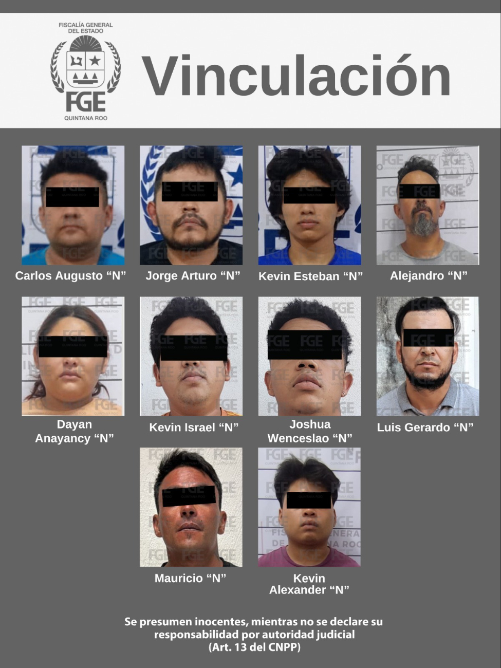 Los detenidos fueron puestos a la disposición del Ministerio Público. Los detenidos fueron puestos a la disposición del Ministerio Público.