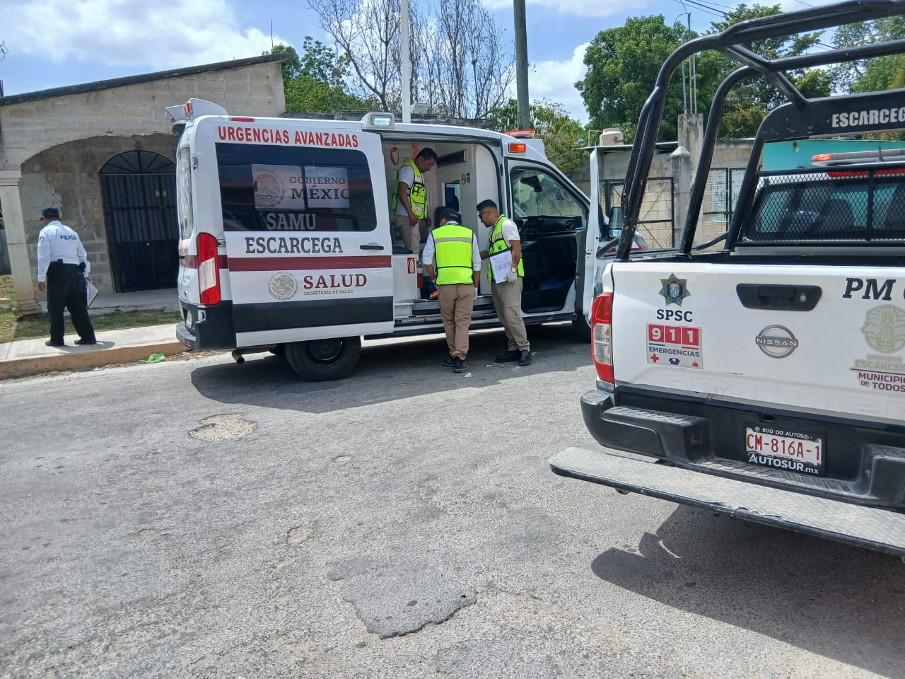 Conductora provoca accidente vial y deja a un motociclista lesionado en Escárcega   
