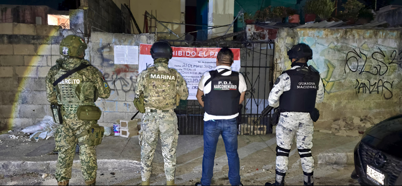 Elementos de diferentes fuerzas federales participaron en los operativos.
