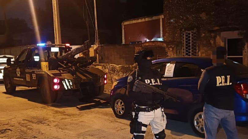 Mérida: SSP asegura vehículo  implicado en el atropellamiento de un presunto delincuente 