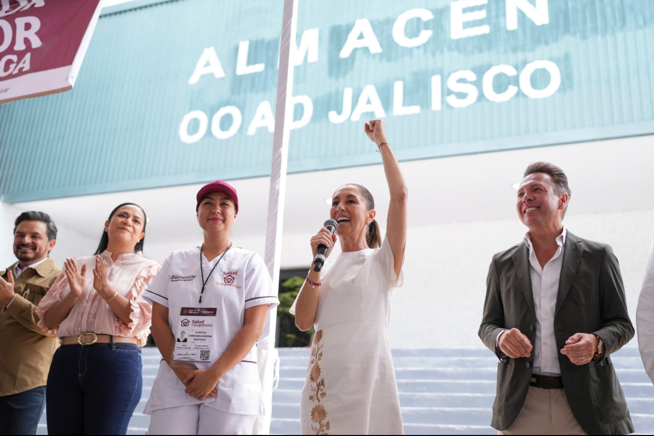 Claudia Sheinbaum encabezó la Asamblea de Salud Casa por Casa en Jalisco Claudia Sheinbaum encabezó la Asamblea de Salud Casa por Casa en Jalisco