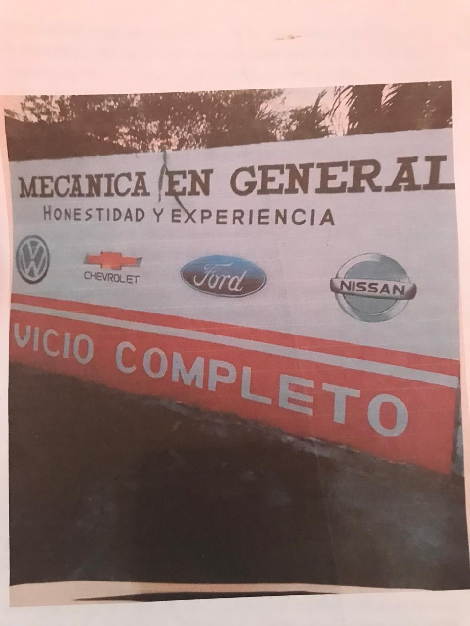 En este taller habrían afectado el automóvil de Paz Davis. En este taller habrían afectado el automóvil de Paz Davis.