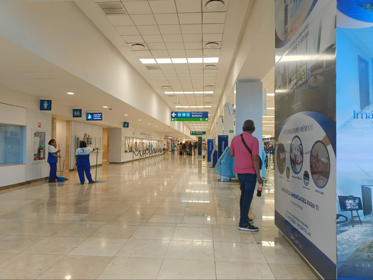 Se registra poca afluencia de pasajeros en el aeropuerto Se registra poca afluencia de pasajeros en el aeropuerto