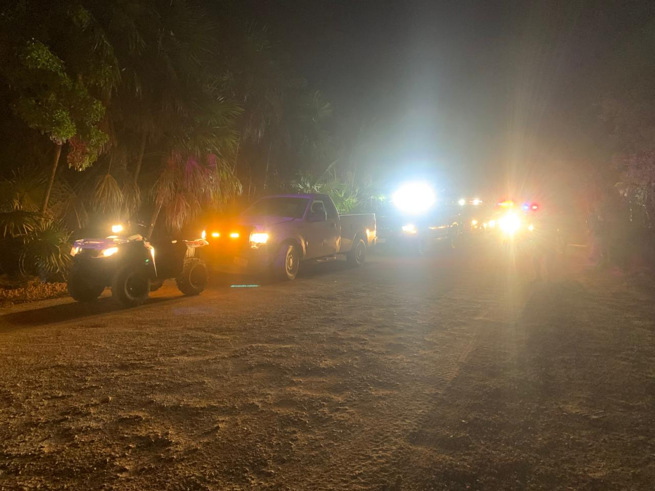 También se encontraron armas de fuego También se encontraron armas de fuego