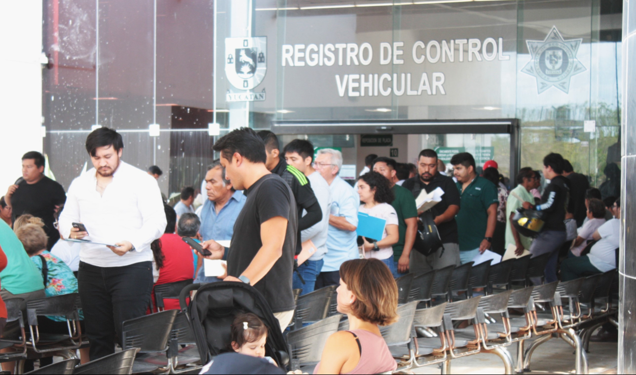 Se prevén largas filas para el reemplacamiento 2025 en Yucatán