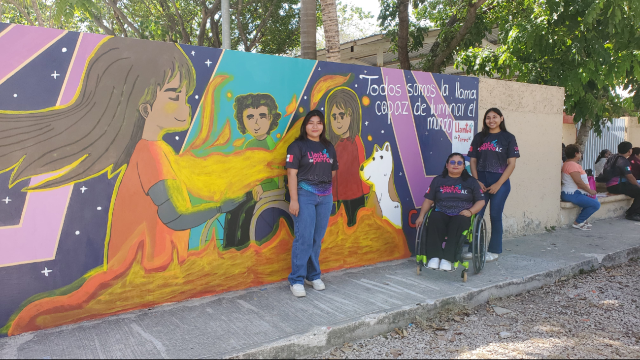 Mural inclusivo en CAM 17 de Ciudad del Carmen promueve respeto a personas con discapacidad