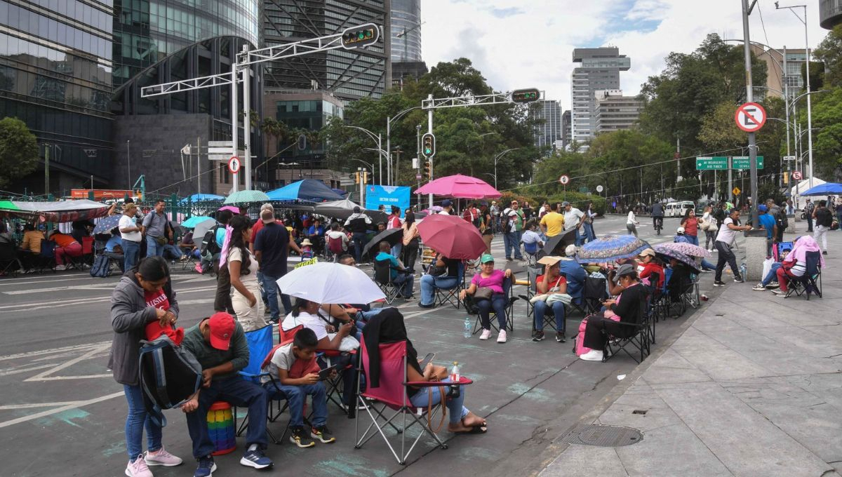 Protesta de la CNTE en Paseo de la Reforma: Maestros bloquean la principal vialidad de la Ciudad de México por 14 días consecutivos