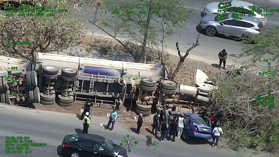 El hecho se suscitó en l Km 45+500 del Anillo Periférico de Mérida El hecho se suscitó en l Km 45+500 del Anillo Periférico de Mérida
