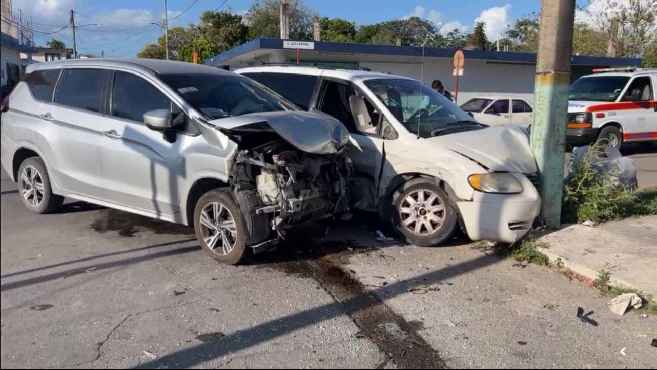 Reportan múltiples accidentes viales en Chetumal