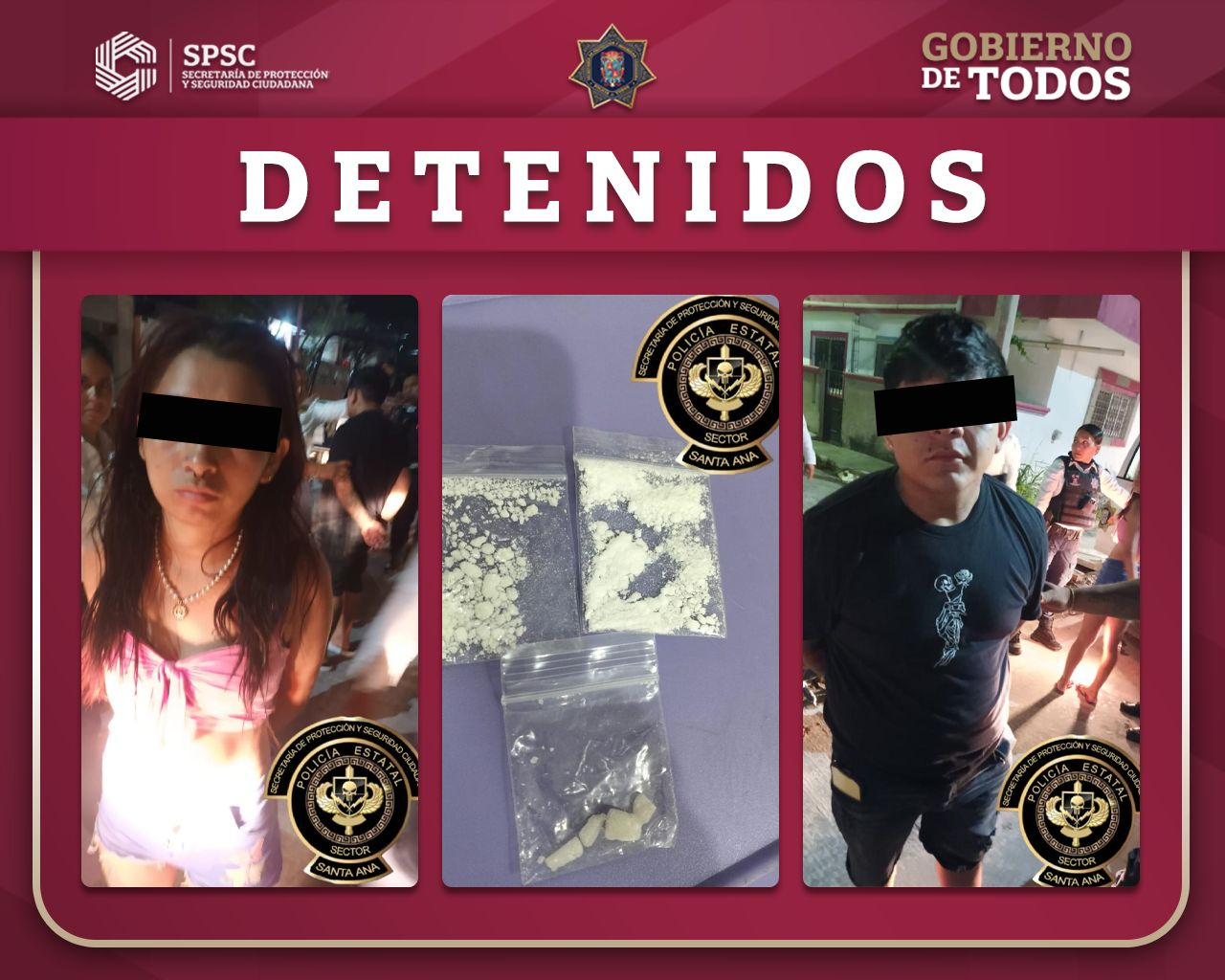 Detienen en Campeche a dos jóvenes por presunta venta de droga en narcomenudeo 