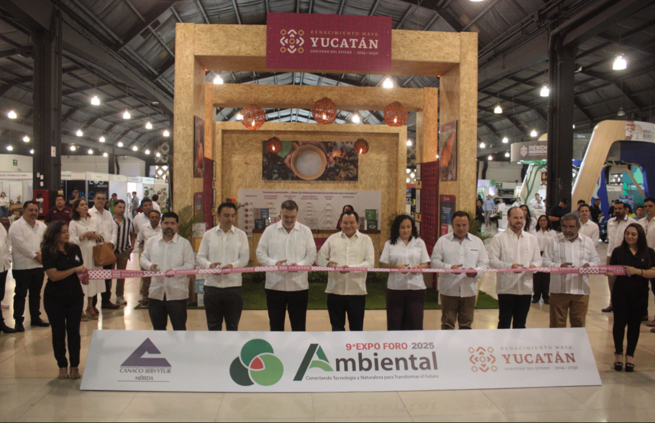 “Nos reunimos para seguir sembrando el futuro verde de Yucatán”: Joaquín Díaz Mena inaugura la Expo Foro Ambiental 2025 en Mérida