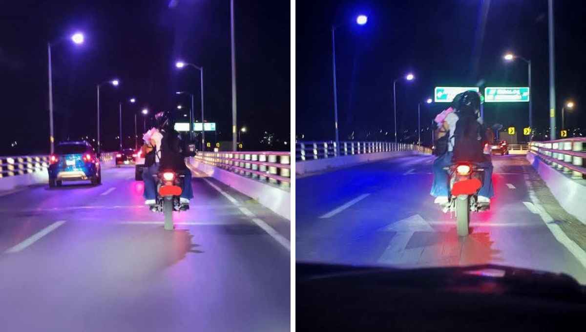 Motociclistas son exhibidos en redes por circular en zona prohibida del distribuidor vial de los Gobernadores Motociclistas son exhibidos en redes por circular en zona prohibida del distribuidor vial de los Gobernadores
