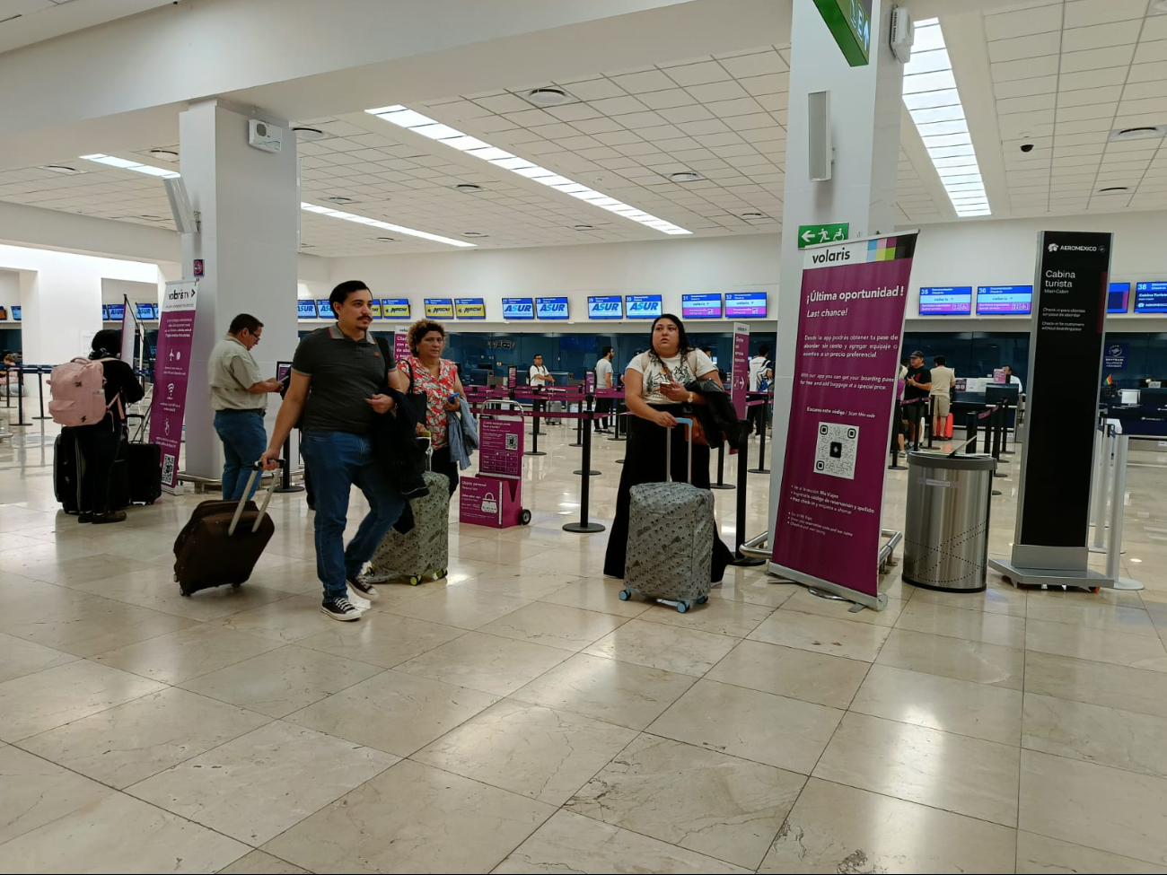 El Aeropuerto de Mérida opera con normalidad