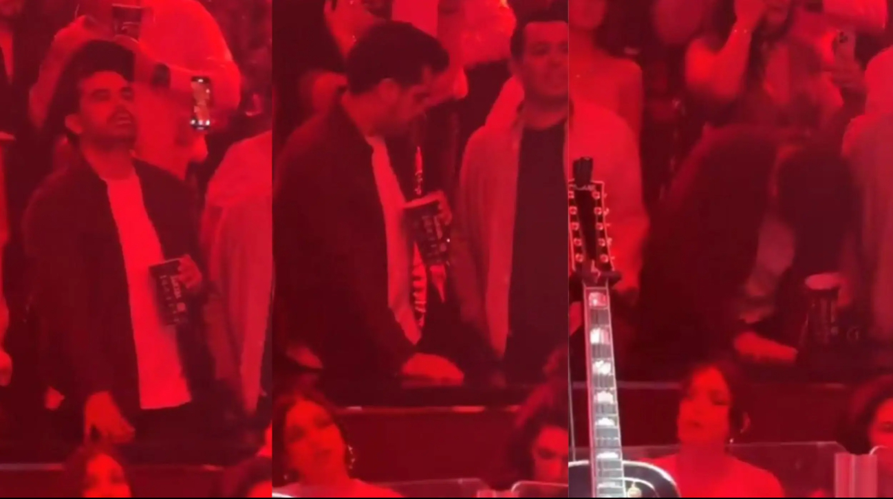 ¡Andaba muy ‘entonado’! Captan a Jorge Álvarez Maynez en concierto de Carín León: VIDEO