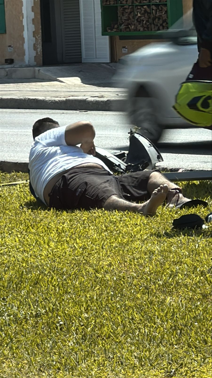 El accidentado fue trasladado de urgencia a un hospital El accidentado fue trasladado de urgencia a un hospital