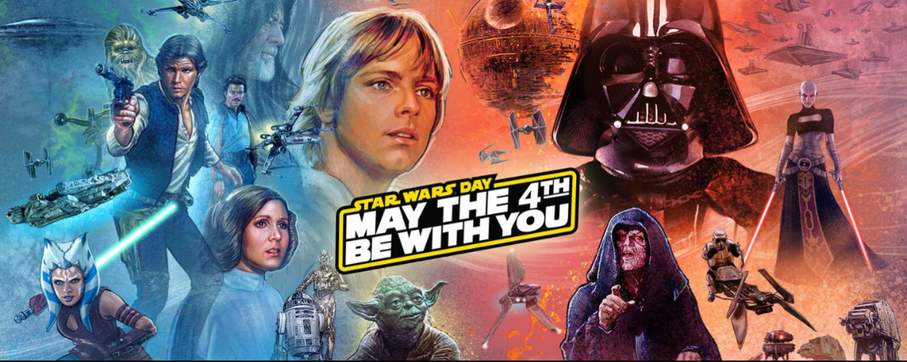 Hoy 4 de mayo se celebra el Día de Star Wars por el juego de palabras "May the 4th be with you".