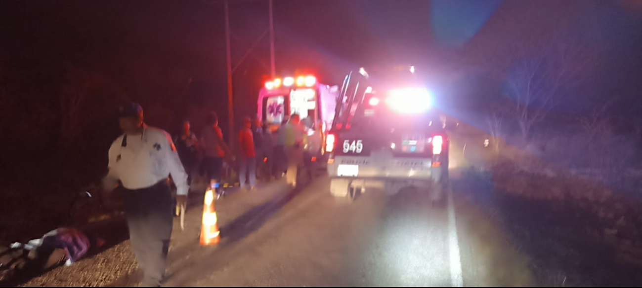 Muere ciclista, tras ser arrollado sobre la carretera Nunkiní Santa Cruz en Campeche