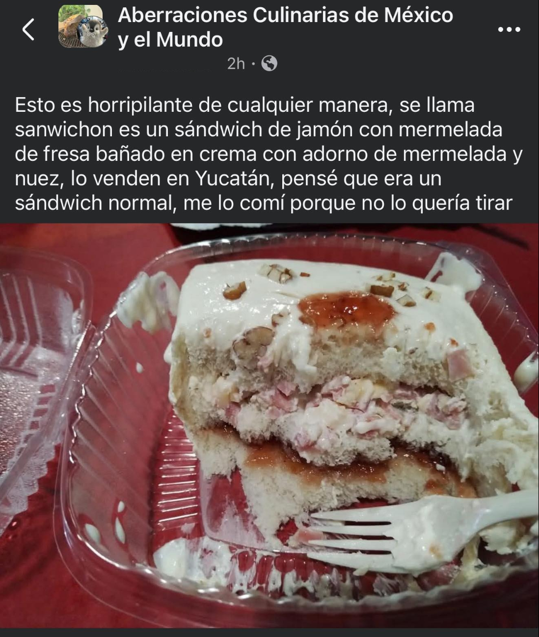 El usuario compartió la publicación en un grupo de Facebook El usuario compartió la publicación en un grupo de Facebook