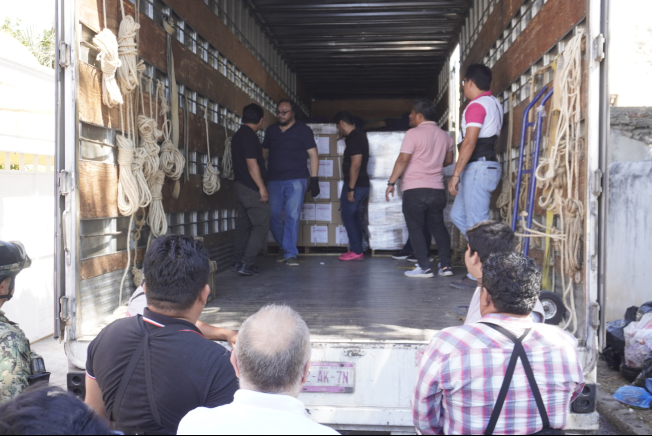 Llegan a Campeche más de 4 millones de boletas para elección del Poder Judicial Federal