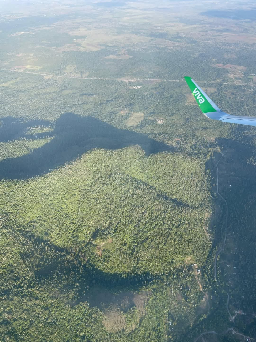 Foto tomada por un pasajero cuando el avión se dirigía a La Habana. Foto tomada por un pasajero cuando el avión se dirigía a La Habana.