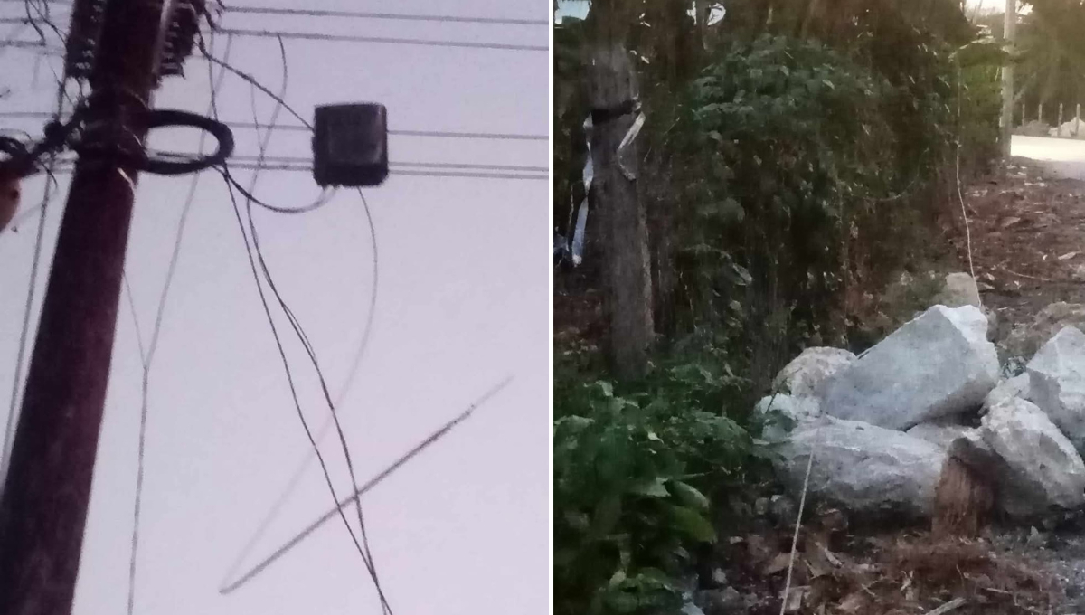 Habitantes de La Libertad, Escárcega, denuncian cables colgados de mediana tensión desde hace dos días Habitantes de La Libertad, Escárcega, denuncian cables colgados de mediana tensión desde hace dos días
