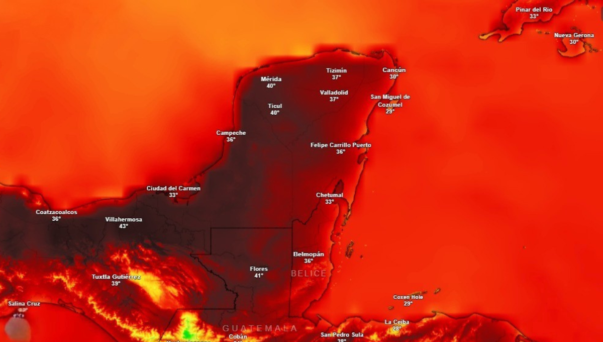 Ola de calor en Yucatán y Campeche: se esperan sensaciones térmicas de 50°C Ola de calor en Yucatán y Campeche: se esperan sensaciones térmicas de 50°C