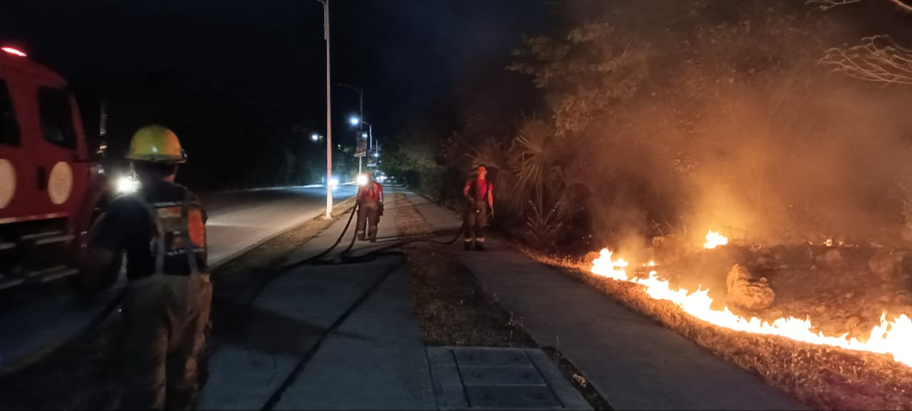 El Heroico Cuerpo de Bomberos llegó al lugar para atender la emergencia. El Heroico Cuerpo de Bomberos llegó al lugar para atender la emergencia.