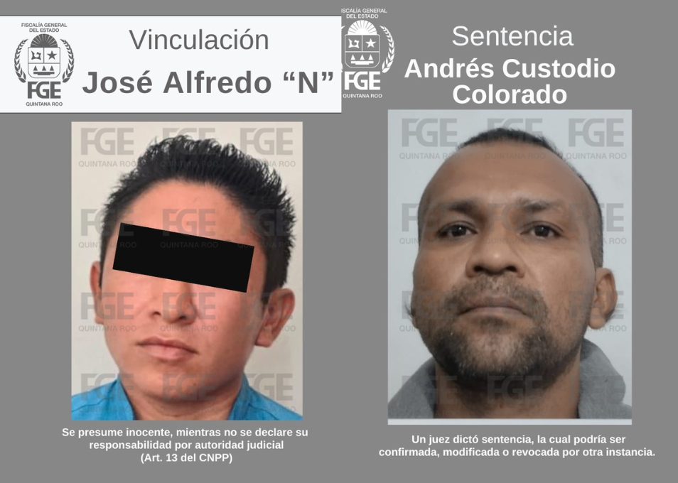 Por delito de violación en BJ y FCP, sentencian a 40 años de prisión y vinculan a proceso a dos hombres