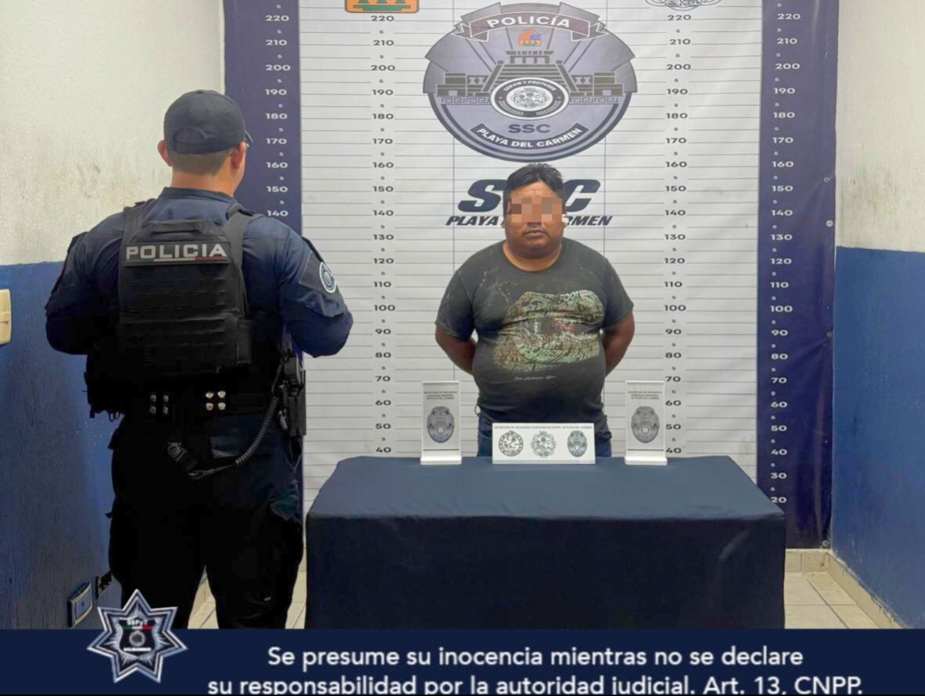 Padre manda a su hijo al hospital en Playa del Carmen 