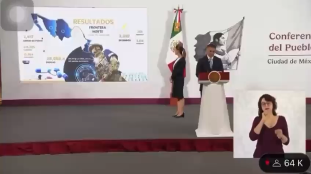 En el marco del Operativo Frontera Norte, el funcionario el secretario Harfuch, informó que se han decomisado más de 10 mil armas