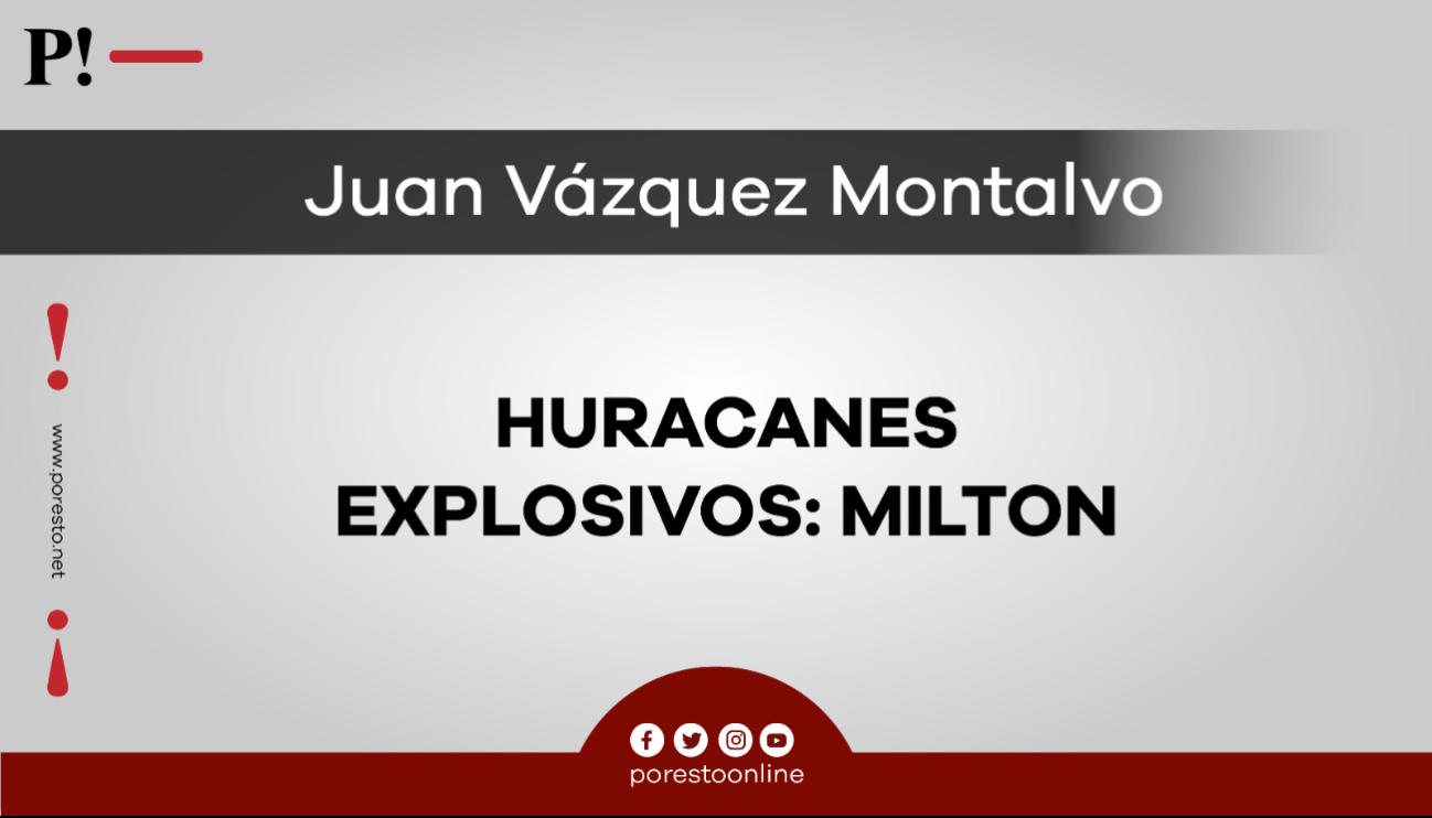 Huracanes explosivos: Milton