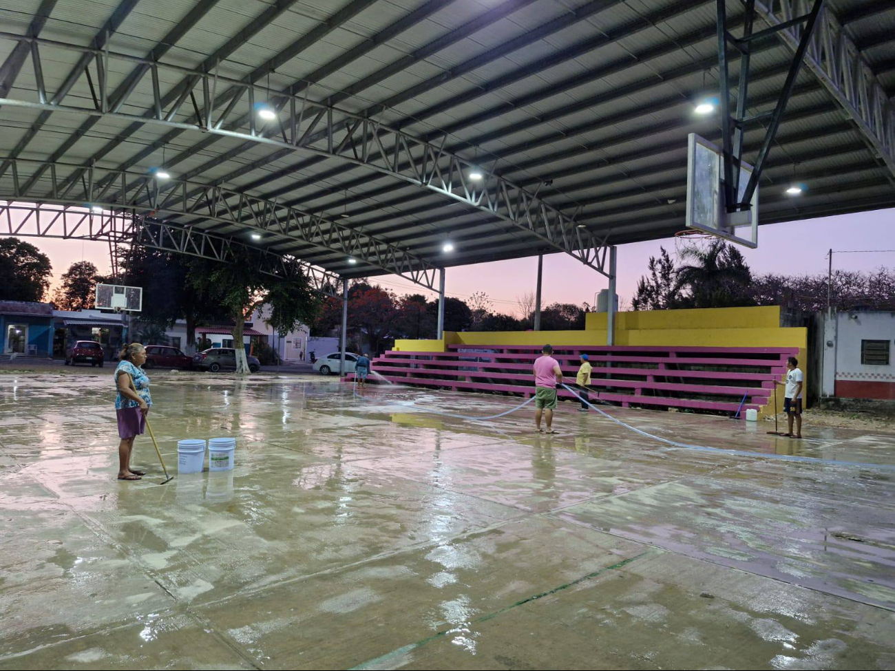 Cancha de Tepich Carrillo en Acanceh  se infesta de garrapatas por los perros callejeros