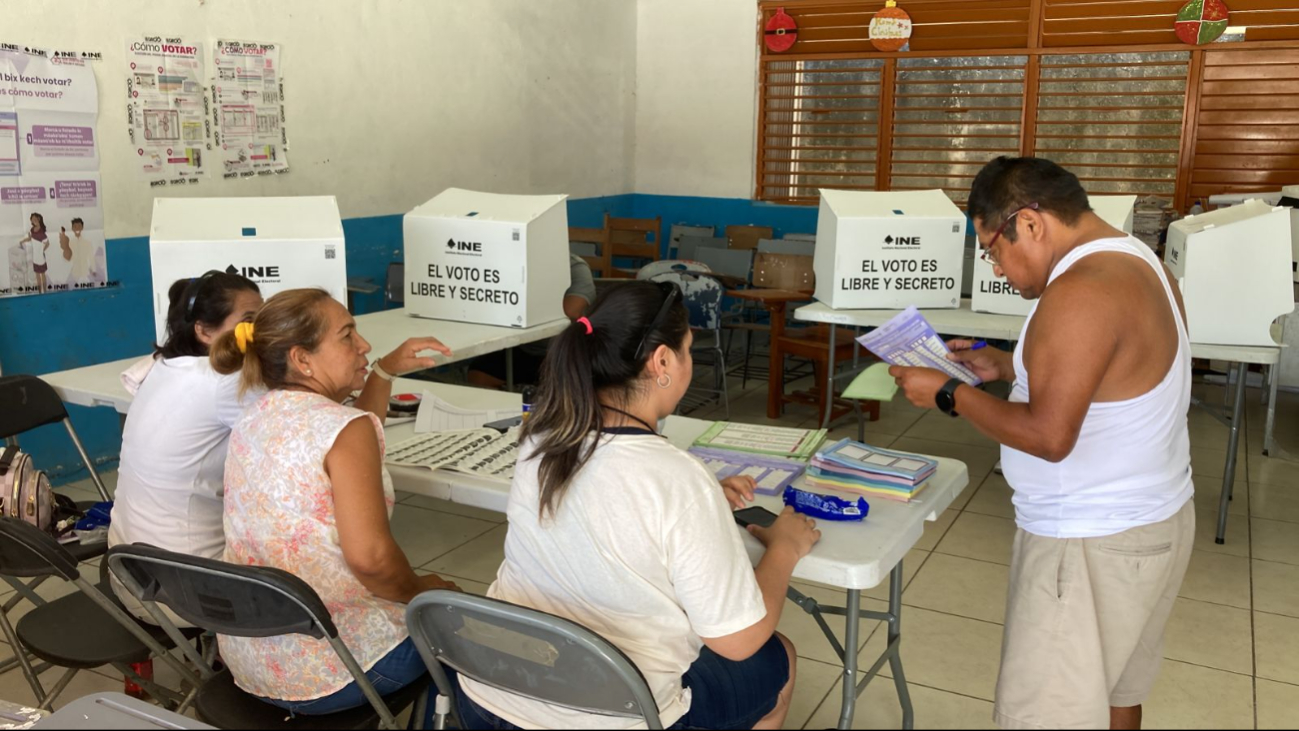 Casillas de elecciones en Tierra Maya registraron poca afluencia de votantes