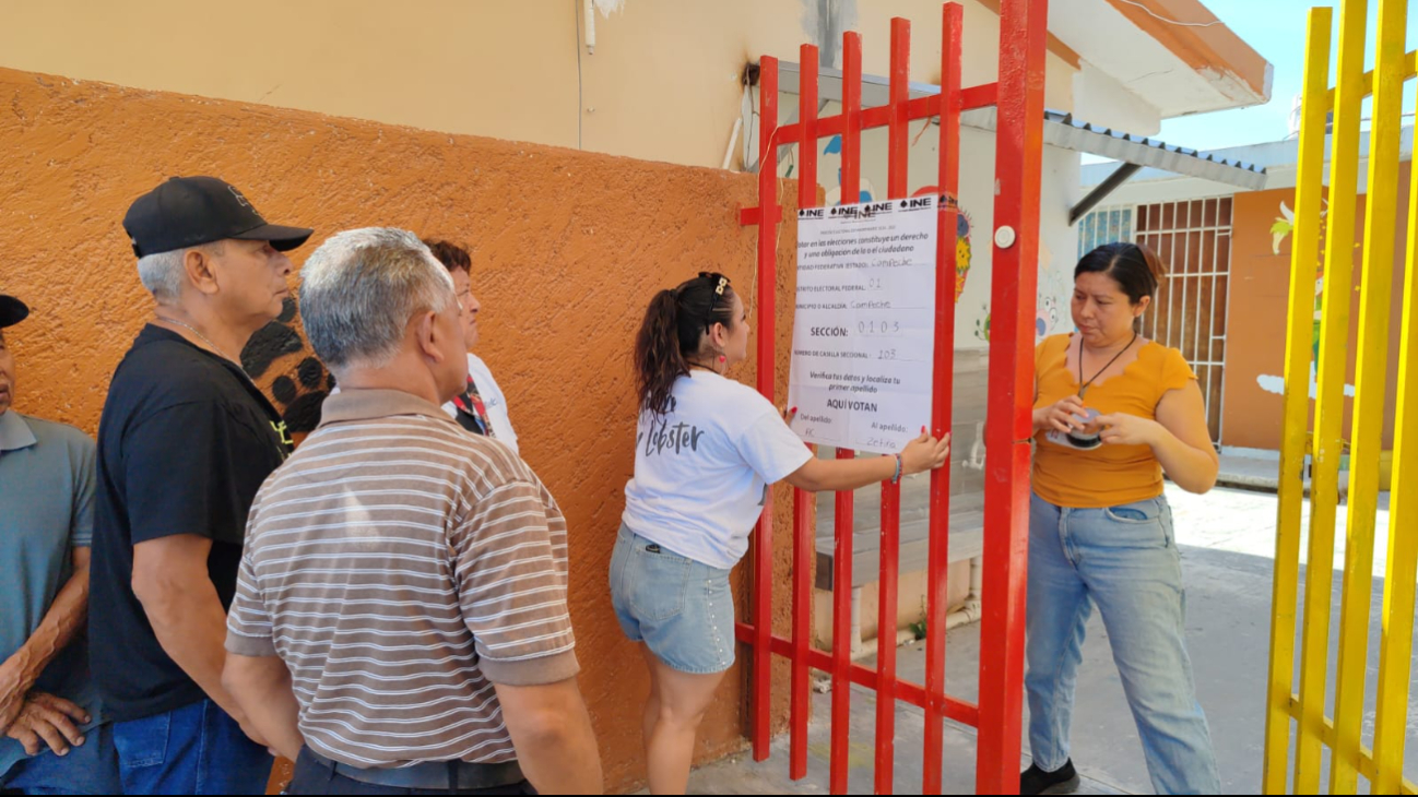 Con retraso de una hora 40 abre casilla 103 Con retraso de una hora 40 abre casilla 103
