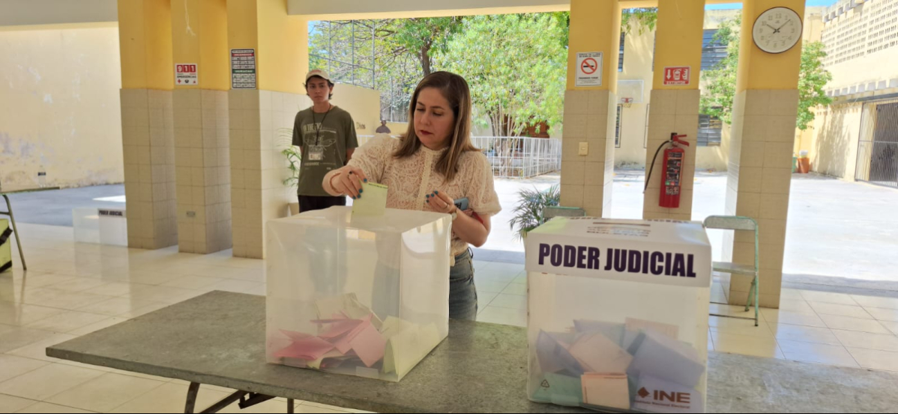 Magistrada Presidenta del Tribunal de Justicia de Yucatán destaca participación ciudadana en la elección judicial 