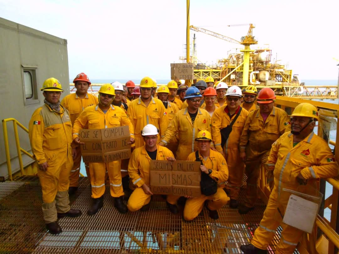 Denuncian represalias en PEMEX por exigir condiciones dignas en plataformas petroleras de Campeche