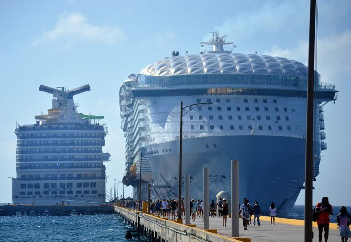Las llegadas de cruceros han aumentado en el puerto de Mahahual.